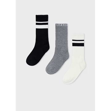 Set 3 calcetines largos negro - Imagen 1