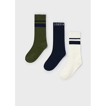 Set 3 calcetines largos oliva - Imagen 1