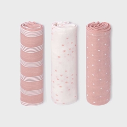 Set 3 gasas misty pink - Imagen 1