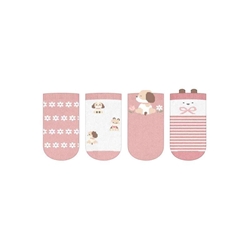 Set 4 calcetines rosa - Imagen 1