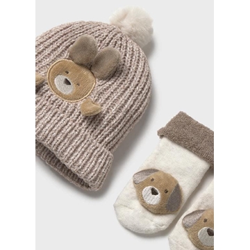 Set gorro-calcetines moca - Imagen 2