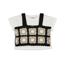 Set top croché-camiseta - Imagen 2