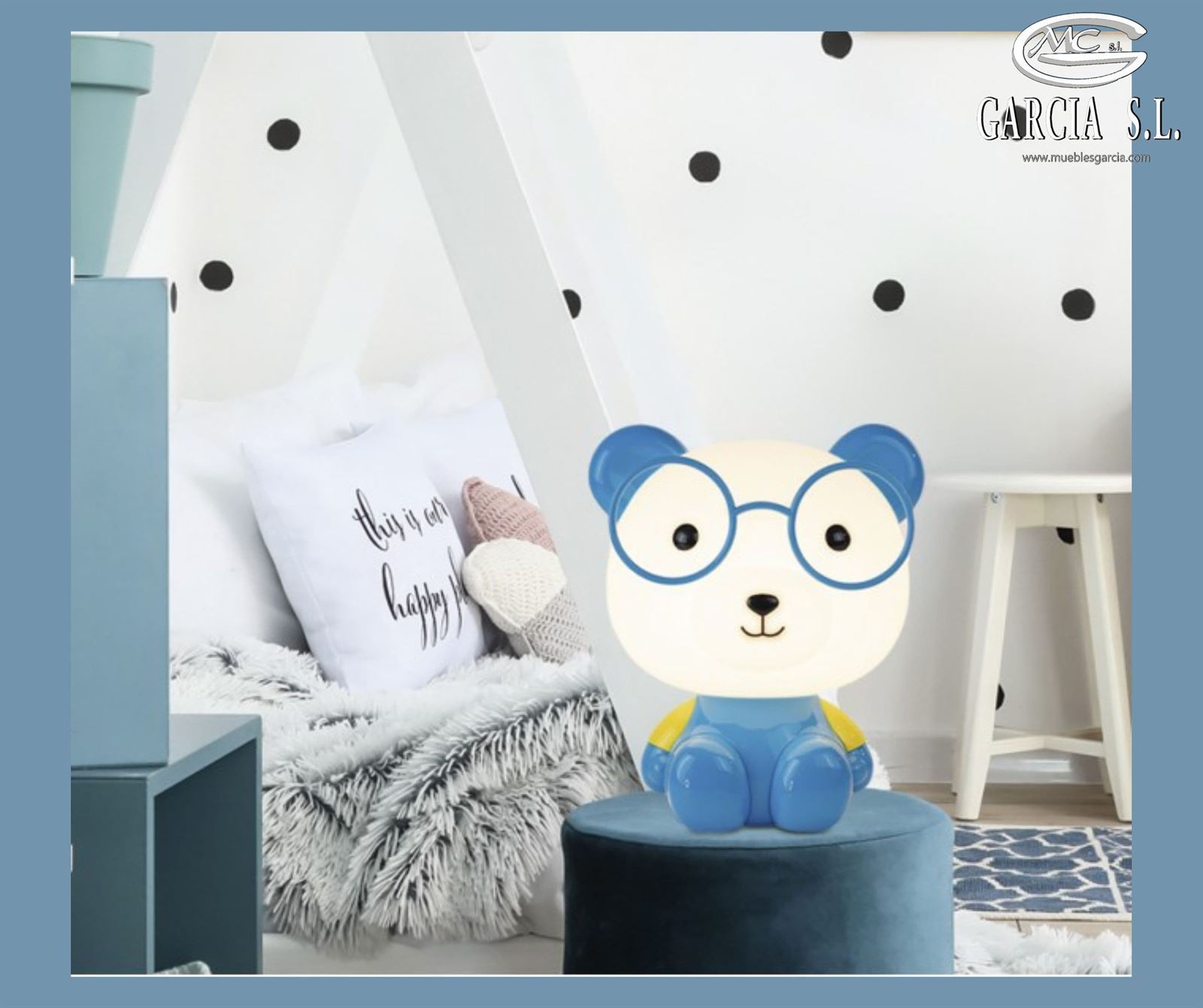 SOBREMESA MASKOTA PERRITO AZUL - Imagen 2