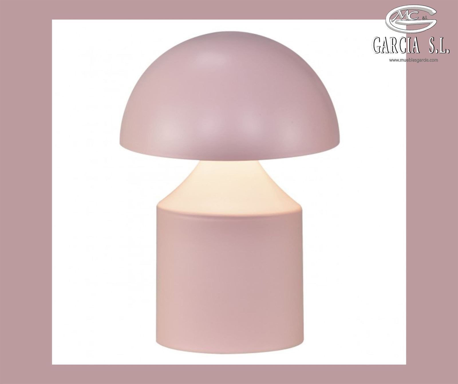 Sobremesa NOMO ROSA LED BATERIA RECARGABLE - Imagen 1