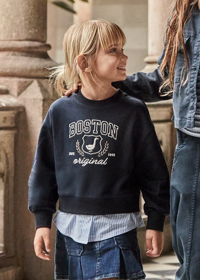 Sudadera combinada marino - Imagen 1