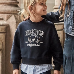 Sudadera combinada marino - Imagen 1