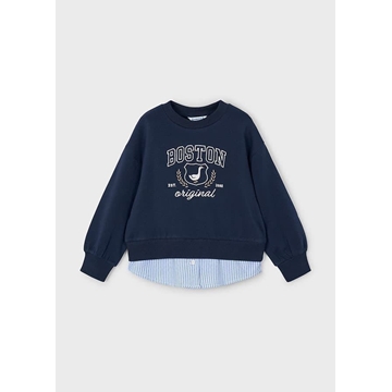 Sudadera combinada marino - Imagen 2