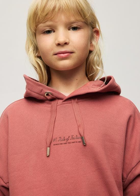 Sudadera felpa teja - Imagen 2