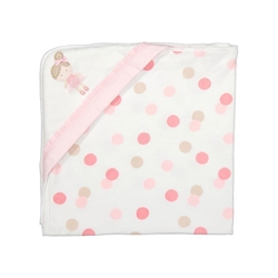 Toalla bordada rosa - Imagen 1