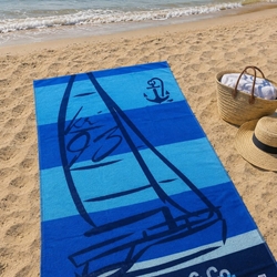 Toalla playa Doksan azul - Imagen 1