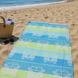 Toalla playa verde - Imagen 1