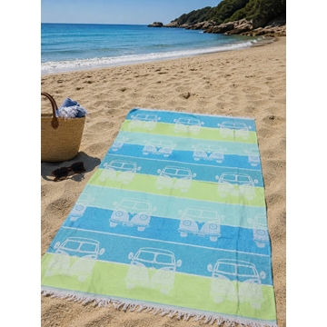 Toalla playa verde - Imagen 1