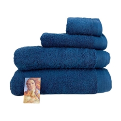 Toalla Trovador VENUS Báltico (azul) Rizo 100% algodón 500gr - Imagen 1