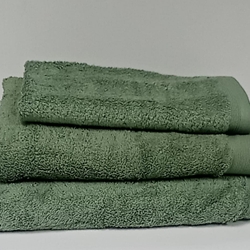 Toalla Trovador VENUS Oliva Rizo 100% algodón 500gr - Imagen 1