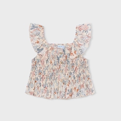 Top bambula estampado salmón - Imagen 2