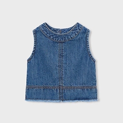 Top denim fluido - Imagen 2