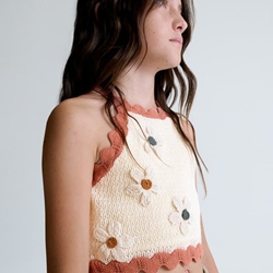 Top tricot flores - Imagen 1