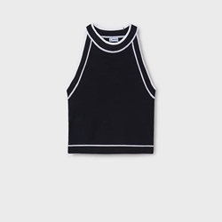 Top tricot negro - Imagen 1