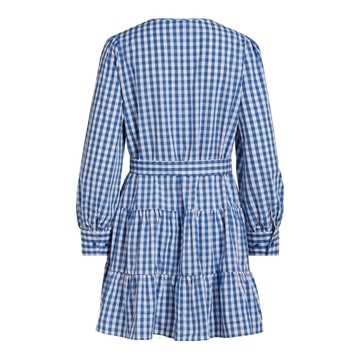 Vestido azul cuadros vigaia - Imagen 2