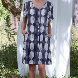 Vestido camisero  marino - Imagen 1