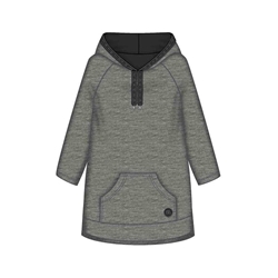 Vestido capucha titanio - Imagen 1
