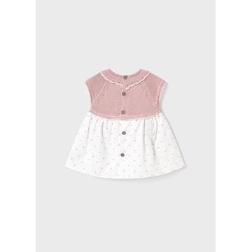 Vestido combinado rosa - Imagen 2