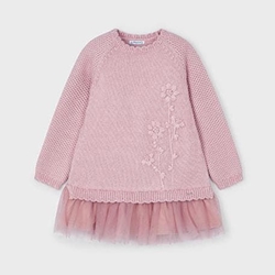 Vestido combinado rosado - Imagen 2