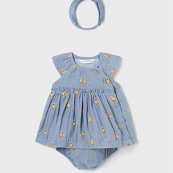 Vestido con diadema denim - Imagen 1