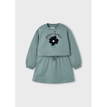 Vestido con sudadera salvia - Imagen 1