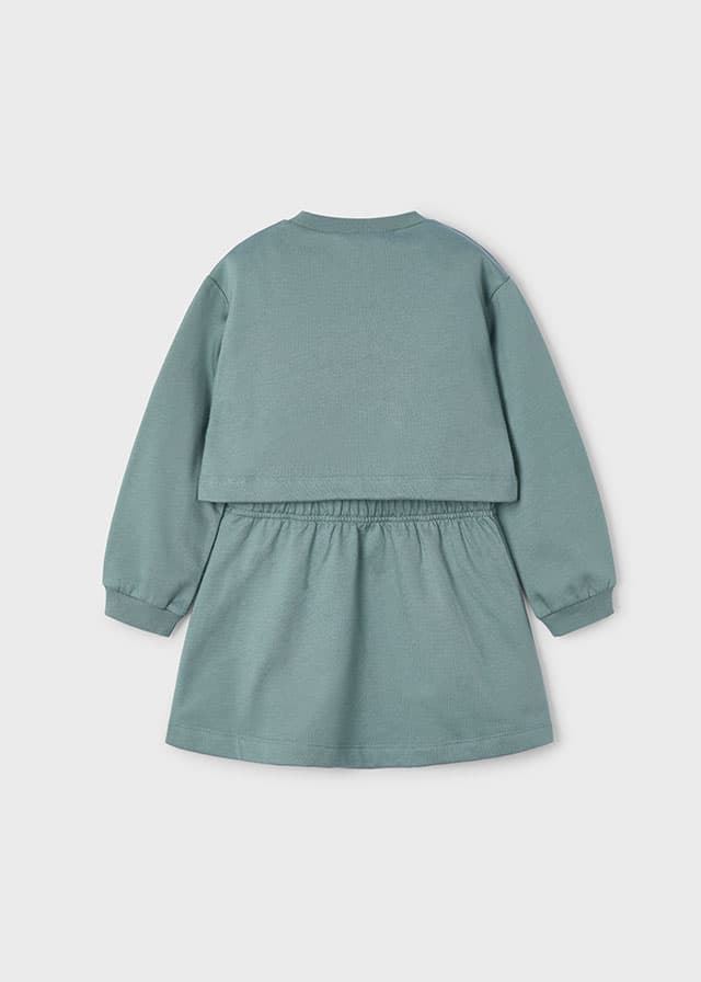 Vestido con sudadera salvia - Imagen 2