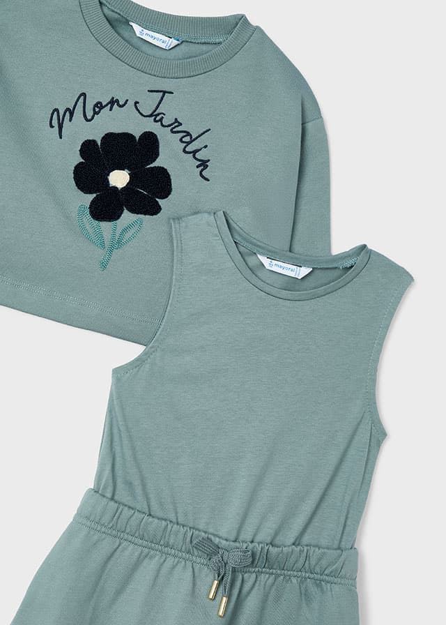 Vestido con sudadera salvia - Imagen 3