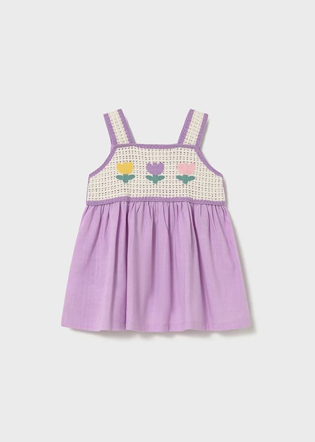 Vestido crochet lilac - Imagen 1