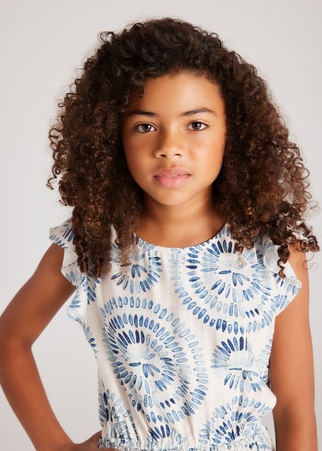 Vestido estampado lago - Imagen 2