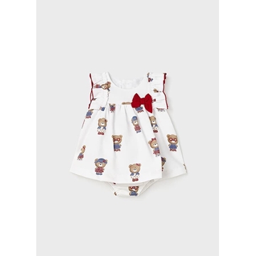 Vestido estampado rojo - Imagen 1