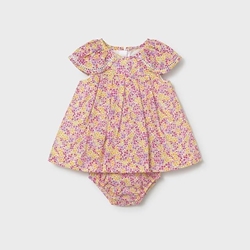 Vestido estampado rosa - Imagen 1