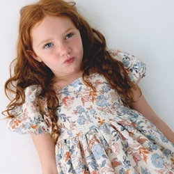 Vestido estampado salmón - Imagen 1