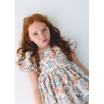 Vestido estampado salmón - Imagen 1