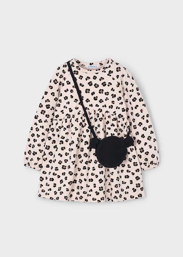 Vestido felpa con bolso - Imagen 4