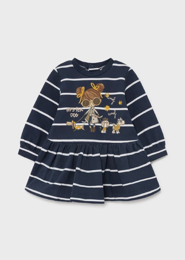 Vestido felpa tinta - Imagen 1