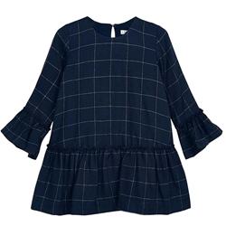 Vestido marino cuadros - Imagen 1