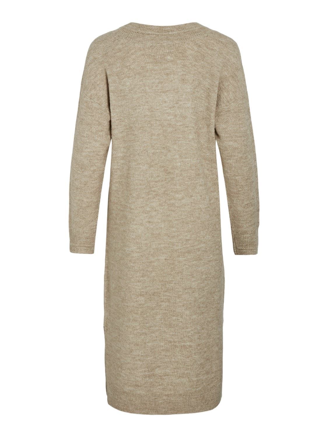 Vestido punto beige vima - Imagen 7