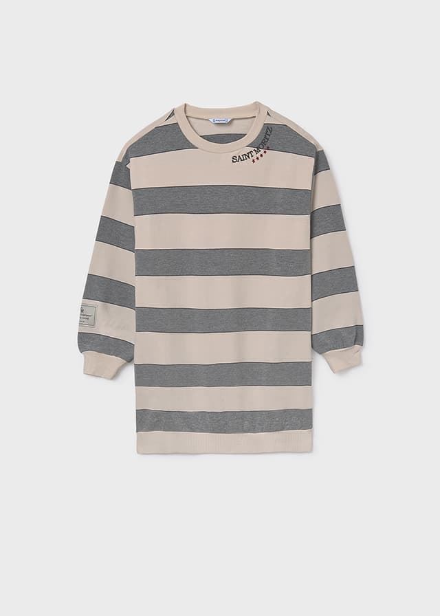 Vestido rayas acero - Imagen 4