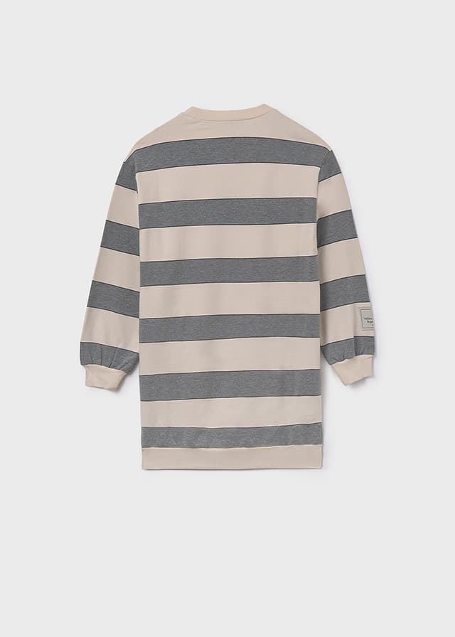 Vestido rayas acero - Imagen 5