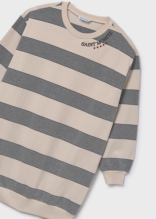 Vestido rayas acero - Imagen 6