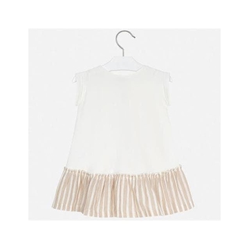 Vestido rayas arena - Imagen 2