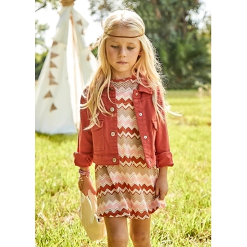 Vestido salmón - Imagen 1