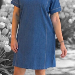Vestido tejano azul - Imagen 1