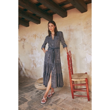 Vestido tejano gris - Imagen 1