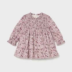 Vestido terciopelo estampado cuarzo - Imagen 1