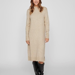 Vestido viril beige - Imagen 1